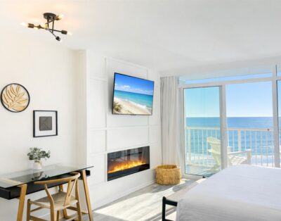 Quiet Oceanfront Escape | Fireplace & Balcony
